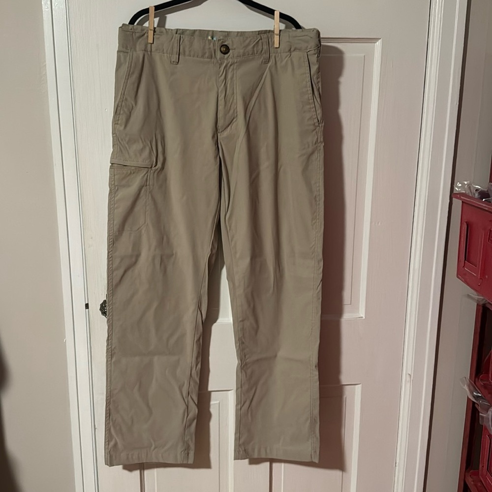 UB UnionBay Tech Classic Fit Men's Tan Nylon Hiking Pants 34 x 32
